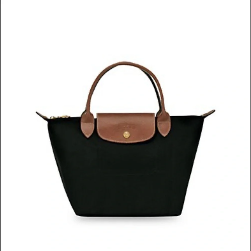 SOLD Longchamp Le Pilage Small Tote Black - Picture 1 of 14